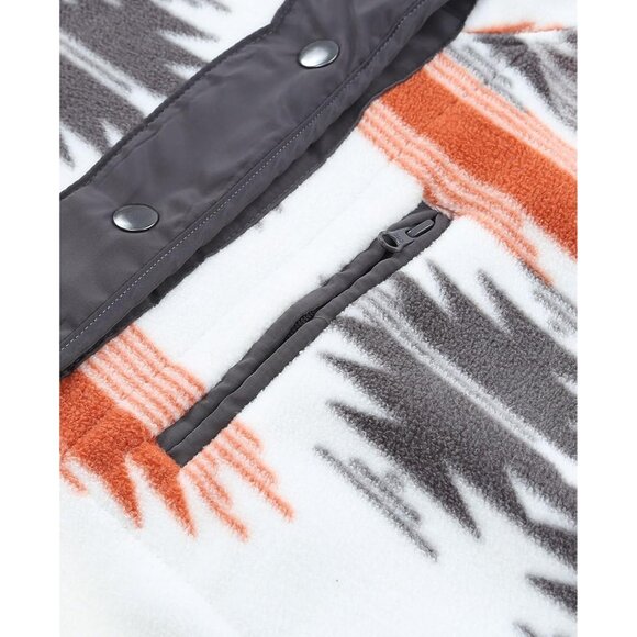 Cozy Women's Western Aztec Print Fleece Jacket - Perfect for Fall & Winter - Picture 5 of 6